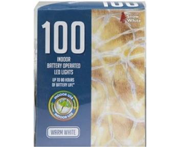 100 LED Fairy Lights - Warm White