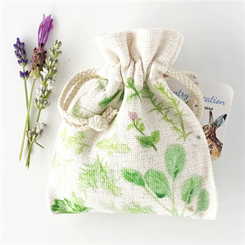 Herb Garden cream lavender bag