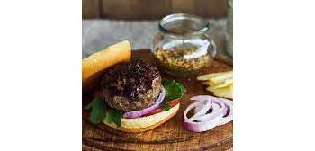 Goat Burgers - with Caramelised Onion