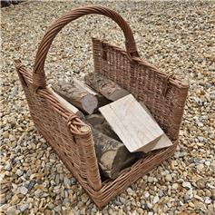 Wicker Basket, suitable for logs - rectangle, large
