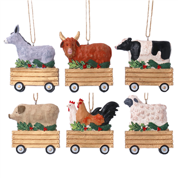Highland Cow in Cart