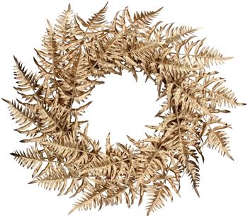 Gold Fern Leaf Wreath