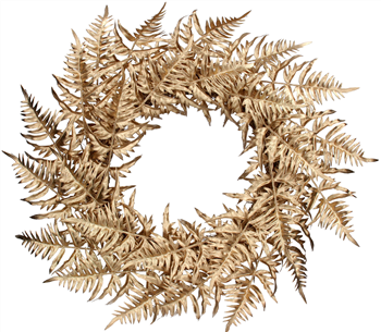 Gold Fern Leaf Wreath