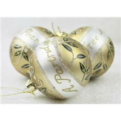 Partridge in a Pear - cream/gold