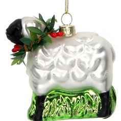 Sheep - painted glass