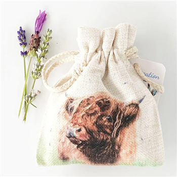 Highland Hamish cream lavender bag