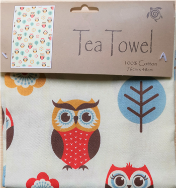 Tea Towel - Owl