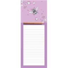 Magnetic Memo Pad - Bee Floral