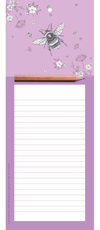 Magnetic Memo Pad - Bee Floral