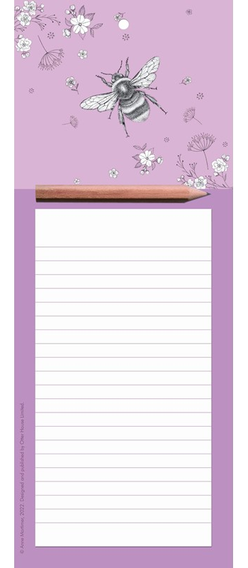 Magnetic Memo Pad - Bee Floral