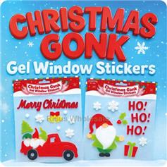 Christmas Gonk gel stickers