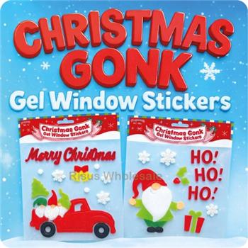 Christmas Gonk gel stickers