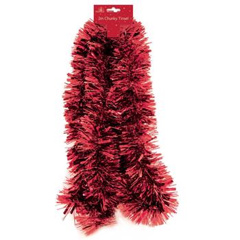 Chunky Red Tinsel