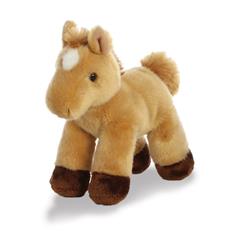 Prancer Light Brown Horse, 8" (Mini Flopsie)