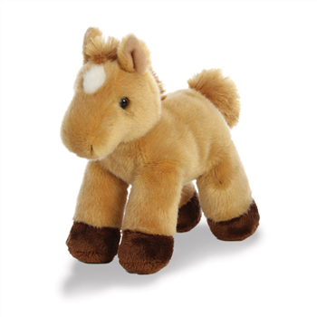 Mini Flopsie - Prancer Light Brown Horse, 8"