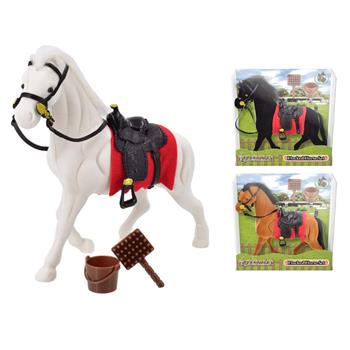 Flocked Horse Playset