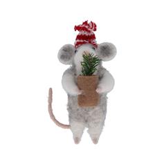 Mouse with Hat and Pot Plant