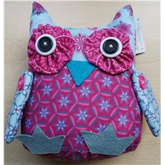Owl - patchwork style, lge