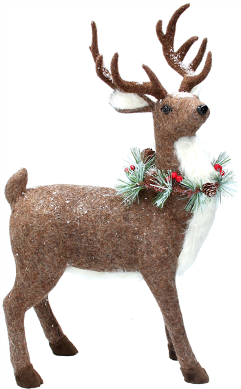 Reindeer with Fir Wreath