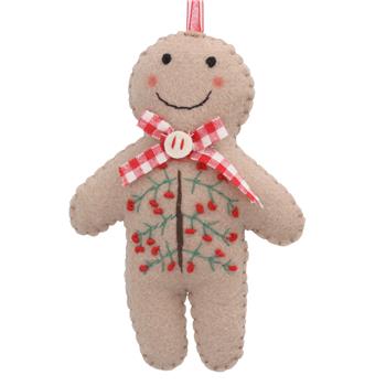 Gingerbread Man with Spray Motif