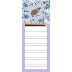 Magnetic Memo Pad - Hedgehog & Flowers